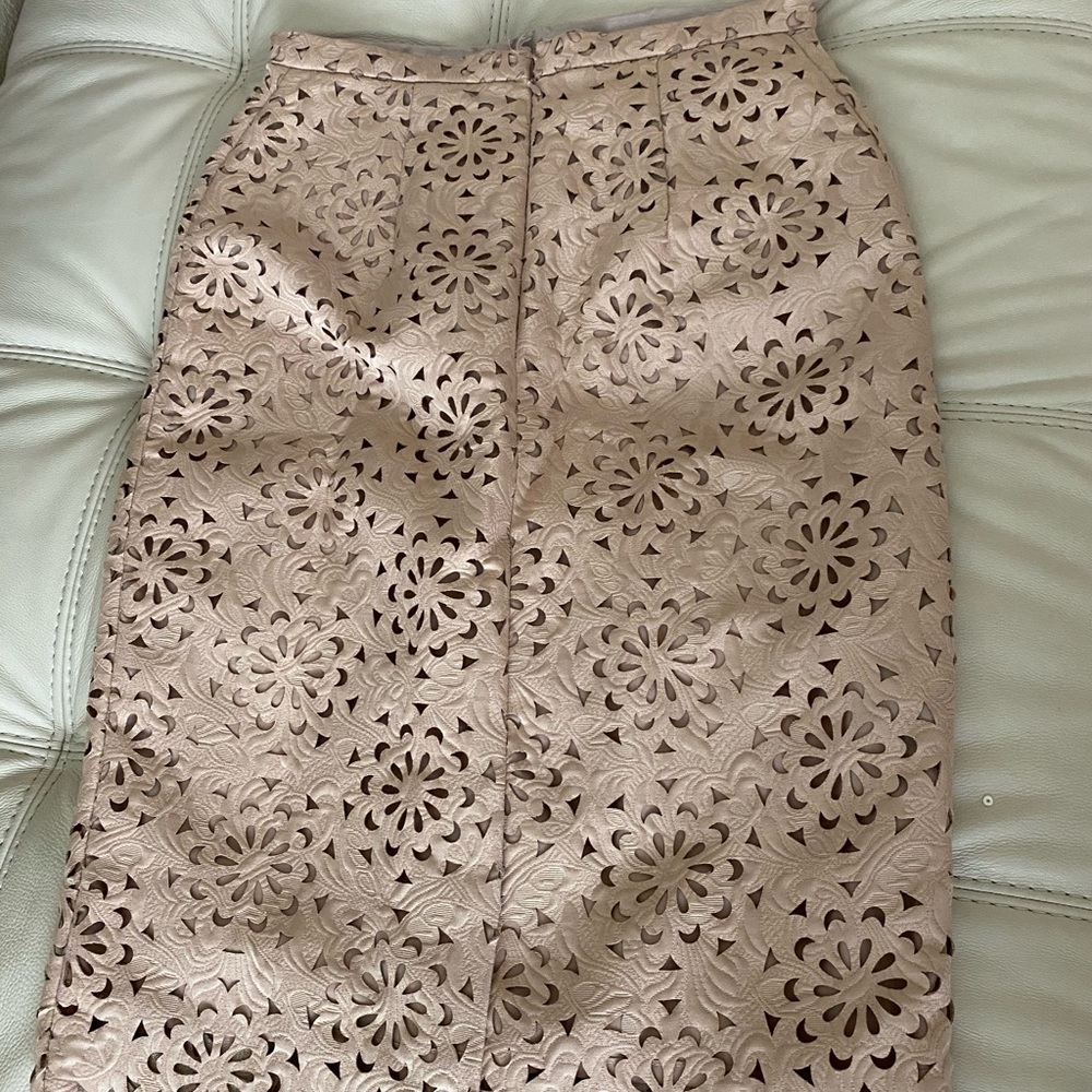 Tan skirt with details